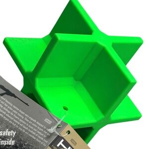 High-Desert Bouncing Self Healing Gun Target Green Polymer 3-3/4" Cube NEW